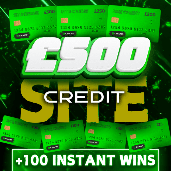 Win £500 Site Credit + 100x Instant Wins!